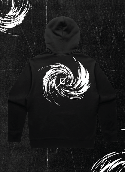 MIDNIGHT LACELESS HOODED SWEATSHIRT