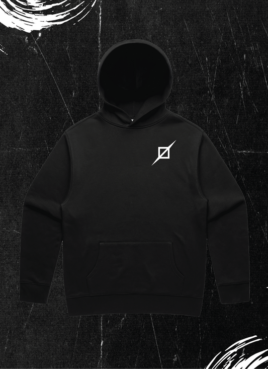 MIDNIGHT LACELESS HOODED SWEATSHIRT