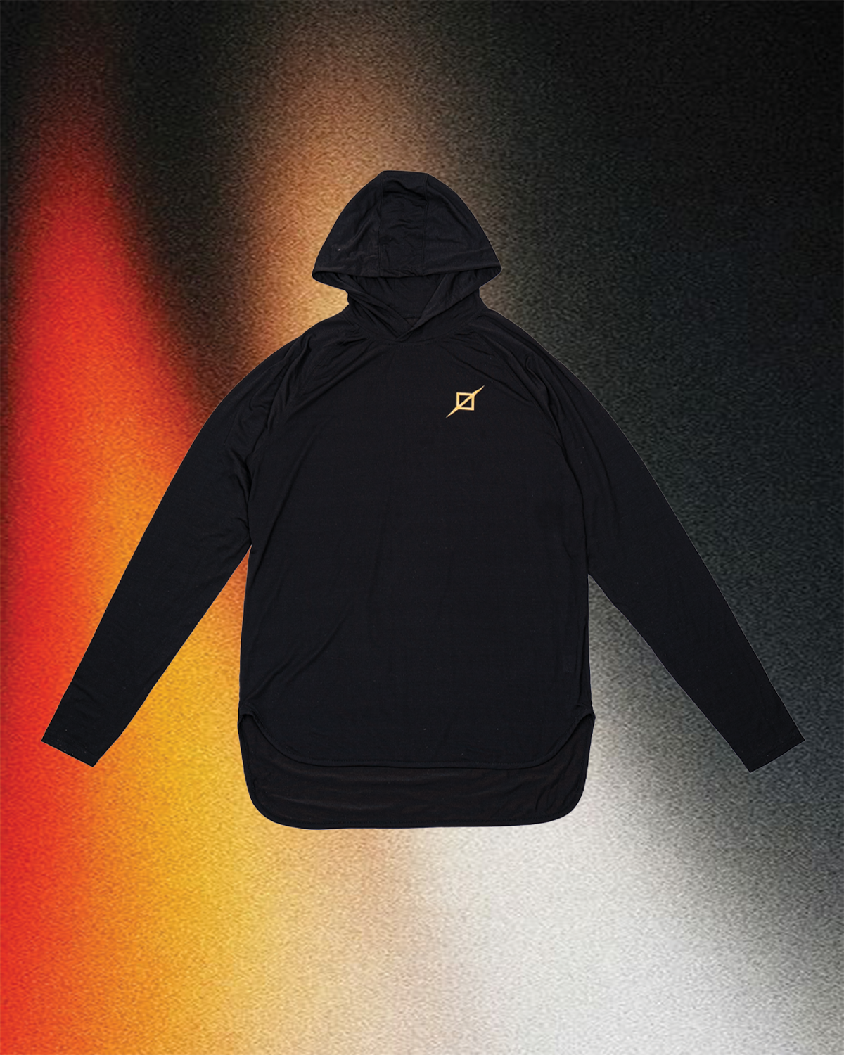 THE WEEKEND WARRIOR HOODED DROP-TAIL LONG SLEEVE