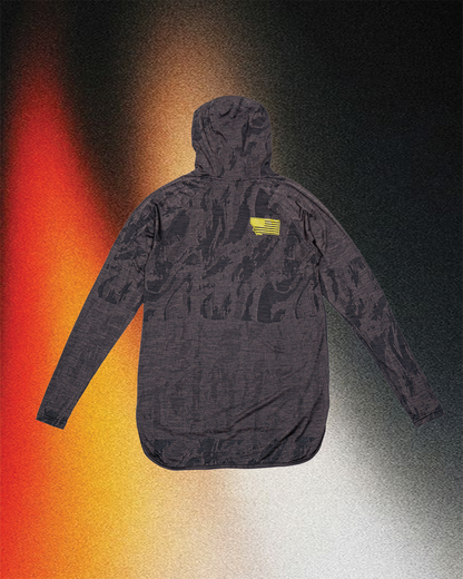 THE WEEKEND WARRIOR HOODED DROP-TAIL LONG SLEEVE