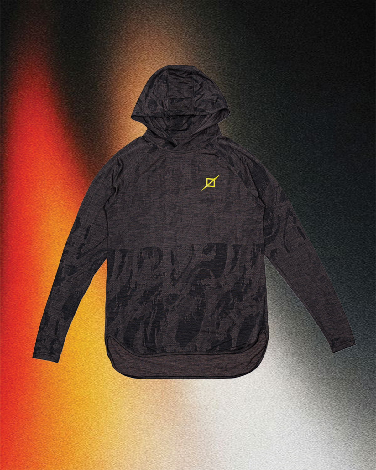 THE WEEKEND WARRIOR HOODED DROP-TAIL LONG SLEEVE